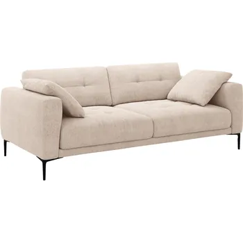 Pohovka Micadoni Pískově hnědá čalouněná čtyřmístná pohovka Bemy 230 cm