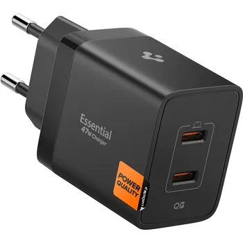 Mobilní telefon Spigen Essential 47W Wall Charger EE472EU Black ACH09457
