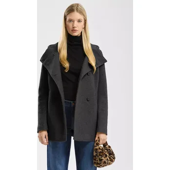 Dámské tričko s.Oliver krátký kabát Regul Fit tmavě šedý Velikost: S