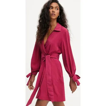 Dámské šaty Šaty Answear.LAB LF.11483.TOS růžová 30X, vel. L