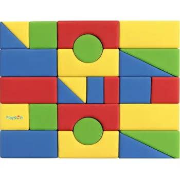 ostatní stavebnice Molitanová stavebnice PlaySoft 26 ks KOŽENKA (20 cm) + DOPRAVA ZDARMA