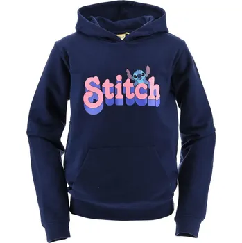 Dívčí mikina Tmavě modrá dětská mikina Disney Stitch Velikost: 164