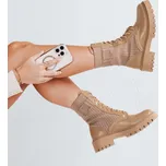 Béžové workery CALLAB se vsadkou ZY0381 Velikost: 40