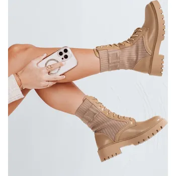 Dámská obuv Béžové workery CALLAB se vsadkou ZY0381 Velikost: 40