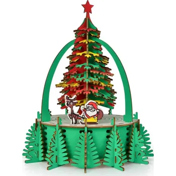 ostatní stavebnice VÁNOČNÍ STROMEK | skládací dřevěná stavebnice | 29 cm Dedra