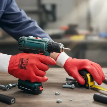 Pracovní rukavice Procera Rukavice X-POVI Velikost 10 červená