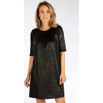 Dámské šaty Dámské šaty LITEX s krátkým rukávem černé Barva: černá, Velikost: M, kód: LI-7F030-M-901