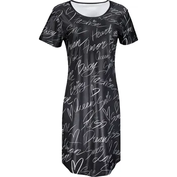 Dámské prodloužené triko premium ALTISPORT VOJ/ALW084SAT02 ČERNÁ 4XL