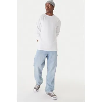 Pánské tričko Quiksilver S dlouhým rukávem Salt Water EQYZT08206 Bílá Regular Fit L