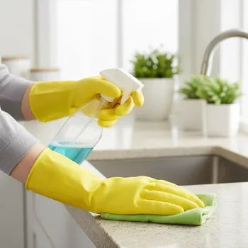 Pracovní oblečení Procera Rukavice X-WASH Velikost S žlutá