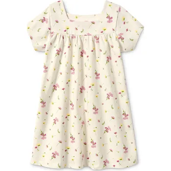 Dámské šaty 637652 - Tchibo - Žerzejové šaty z biobavlny - pro miminko - vel. 74/80 - barva: bílá/květovaný