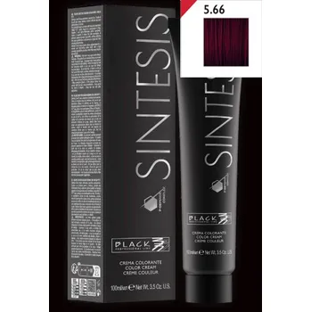 Barva na vlasy Black Sintesis Color Creme New 5.66 - Krémová barva na vlasy 100 ml