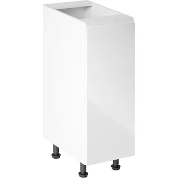 Kuchyňská skříňka Spodní skříňka, bílá / bílá extra vysoký lesk, pravá, AURORA D30