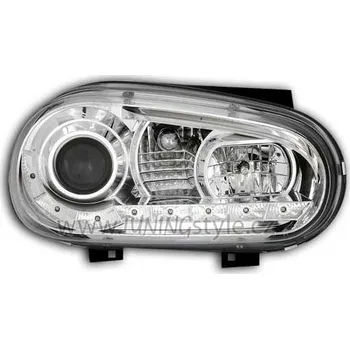 Přední světlomet Přední světla Devil Eyes VW Golf 4 chromové