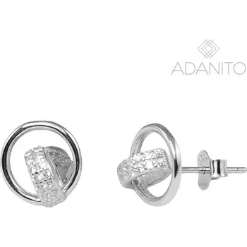 Náušnice Stříbrné náušnice kolečka na puzety