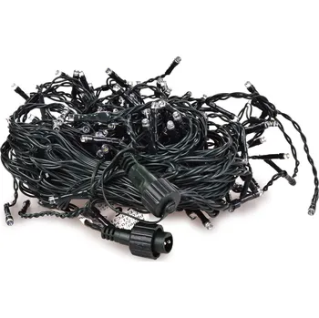 Vánoční dekorace LED SVĚTELNÝ DÉŠŤ | studená bílá | 200 diod | 4 m | propojovací systém bez adaptéru Dedra