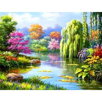 Diamantové malování Diamantové malování/Homfun - Barevná zátoka II