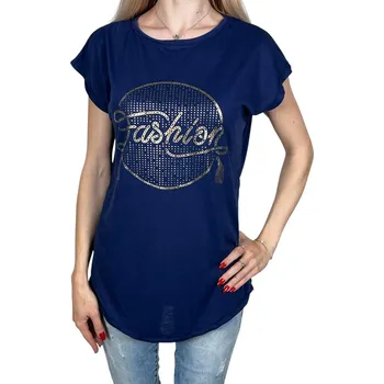 Emola Dámské tričko s krátkým rukávem STELA Barva: Modrá, Velikost: M