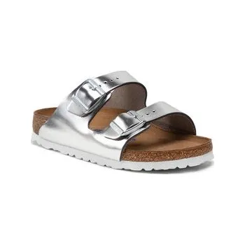 Dámské pantofle Nazouváky Birkenstock Arizona Metallic 1005961 Stříbrná 41