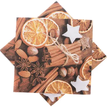 Papírový ubrousek Servírovací ubrousky skořice