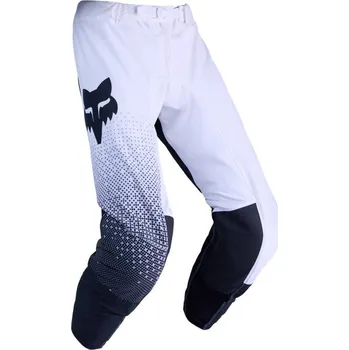 Moto kalhoty kalhoty Fox Flexair Fracture Pant White/Black 36