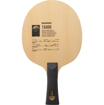 Tenisový míč Pálka na stolní tenis s dlouhou rukojetí 5 vrstev dřeva 2 vrstvy uhlíku Profesionální pingpongová raketa pro trénink i soutěž