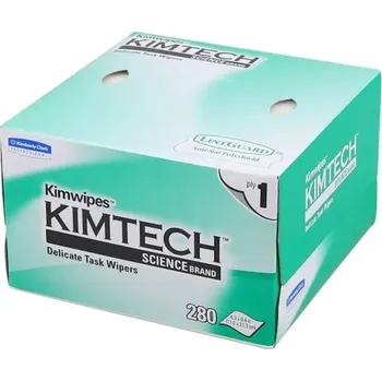 Papírový kapesník 280 ks čisticí ubrousky KIMTECH pro optická vlákna bez prachu Jemné papírové ubrousky na optické konektory s vysokou účinností čištění