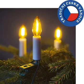 Vánoční dekorace Souprava Felicia LED FILAMENT žlutá SV-16, 16 žárovek FILAMENT 14V/0,2W
