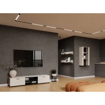 Obývací stěna Obývací stěna Boho V, Osvětlení: bez osvětlení, Barva: kašmír / kašmír + černá MIRJAN 5903211457029