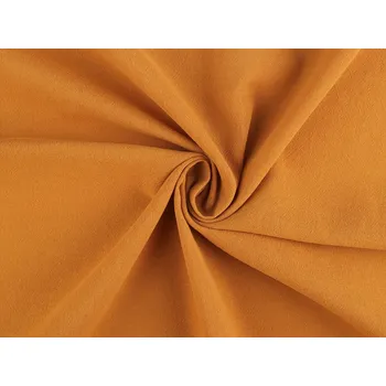 Galanterie Oděvní krešovaná bavlna METRÁŽ - 3 (32) hořčicová