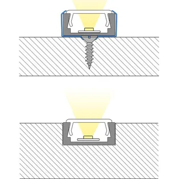 Průmyslové svítidlo MCLED Profil AL 16/8mm PG2 černý 2m komplet ML-761.322.74.2