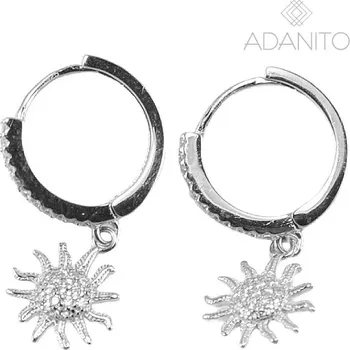 Náušnice Stříbrné náušnice kroužky sluníčka