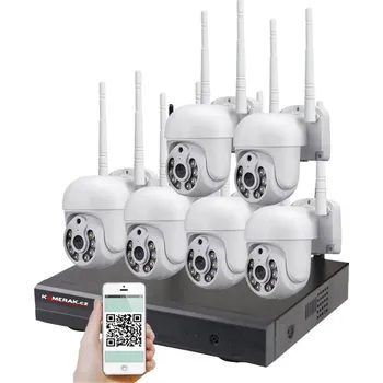 Kompletní kamerový systém Bezdrátový 6 kamerový set WiFi IP Pro WIP6-308C 5MPx, PTZ, CZ menu