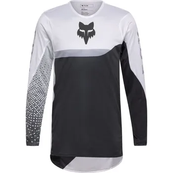 Moto dres dres Fox Flexair Fracture Jersey White/Black S