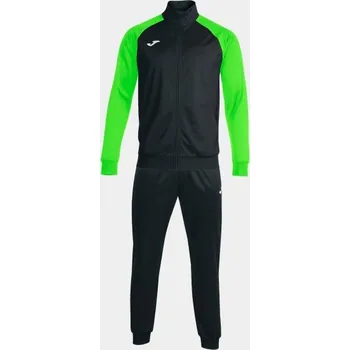Pánská/Chlapecká sportovní souprava JOMA ACADEMY IV TRACKSUIT BLACK FLUOR GREEN Velikost: 4 (6XS), Barva: NEGRO-VERDE FLUOR