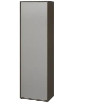 Šatní skříň ERE S660 L šatní skříň, 1-dveřová, šatní tyč, 2000x600x600, levá, metalická