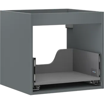 Koupelnový nábytek Mexen Box-A, korpus skříňky pod umyvadlo 50 cm, 1 zásuvka, grafit matný - 91AX0-0500-470-1-66 Korpusy skříněk