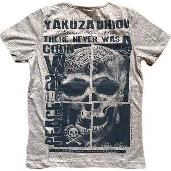 Pánské tričko Pánské triko Yakuza Union V neck Grey velikost: M