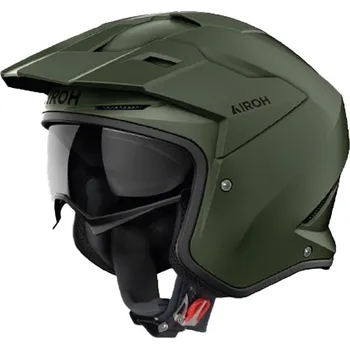 Helma na motorku Trial helma na motorku Airoh Kombakt Color matná khaki XL
