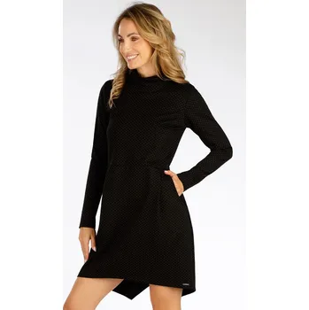 Dámské šaty Dámské šaty LITEX s dlouhým rukávem černé Velikost: XL, kód: LI-7F061-XL
