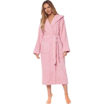 Dámské noční prádlo DÁMSKÝ ŽUPAN DLOUHÝ 2102 bílá 2XL