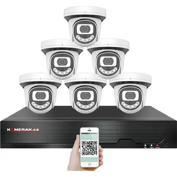 Příslušenství ke zvukové technice PoE IP 6 kamerový set XM-612B 4MPx, CZ menu