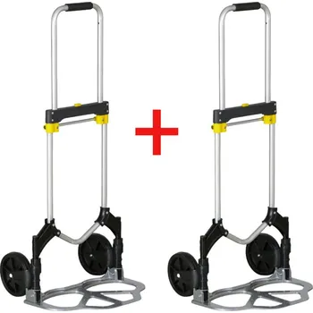 Rudl B2B Partner Skládací hliníkový rudl 1+1 ZDARMA, nosnost 100 kg, plná kola