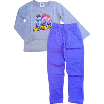 Dívčí pyžamo United Labels Dívčí pyžamo TLAPKOVÁ PATROLA dlouhé šedo-fialové Barva: Fialová, Velikost: 98/104