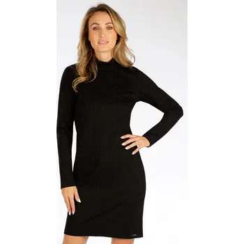 Dámské šaty Dámské šaty LITEX s dlouhým rukávem černé Velikost: L, kód: LI-7F060-L
