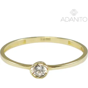 Prsten Zlatý prsten se zirkonem