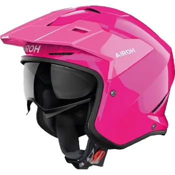 Helma na motorku Trial helma na motorku Airoh Kombakt Color růžová S