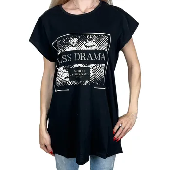 NRD Dámské tričko s krátkým rukávem DRAMA Barva: Černá, Velikost: 3XL