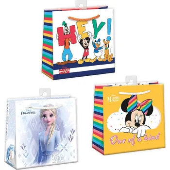 Dárková taška Taška dárková Disney mix 16x16cm papírová 3 druhy | 43