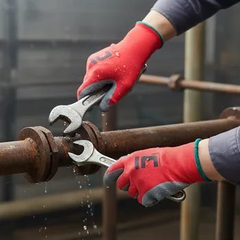 Pracovní rukavice CERVA GROUP Rukavice HORNBILL Velikost 6 červená